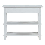 ZUN TREXM Retro Console Table with Drawer and Two Sturdy Shelves for Entryway, Living Room N715P195561K