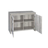 Grey Driftwood 2-door Accent Cabinet B062P149091