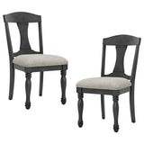 ZUN Wooden Frame Upholstered Dining Chairs set of 2,Mid Century Retro Chairs Comfor Kitchen Chairs for W2582P205329