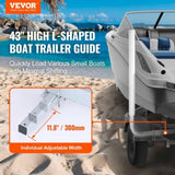VEVOR Boat Guide, 43" Adjustable Design Guide Poles, 2PCS Rustproof Galvanized Steel T3342P359989