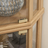 Corner Lighted Curio Cabinet Corner Glass Cabinet Lighted Curio Cabinet Corner Display Case for W2275P194427