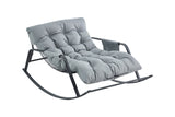 Rocking Chair with Extra-Wide Technical leather Upholstered Gliding Chair Boucle Reclining Chair, W2516P282505