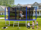 10FT Trampoline for Kids, Basketball Hoop and Ladder, Outdoor Kids Trampoline with Safety K1163P147163