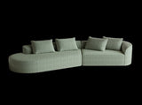 Modern Upholstered Oversized Sectional Sofa, 112-Inch Chenille 4-Seater Extra Deep & Wide Seat W834P323321