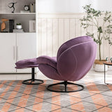 Accent chair TV Chair Living room Chair with Ottoman-PURPLE W676P232278