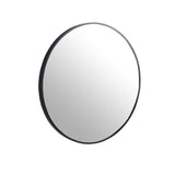 ZUN 24" Large Round Black Circular Mirror W99973170