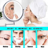 LED Wall Mount Two-Sided Magnifying Makeup Vanity Mirror 58396596