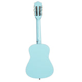 Sky-blue color 30-inch Round Acoustic Guitar with Picks, Strings, Capo, Case, Tuner, and Strap 14844453