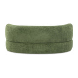 Shep 36" Curved Dog Sofa Bed Medium Moss Green Fleeced Teddy B2719P320242