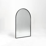 ZUN Black 20x30 INCH Metal Arch Barhroom mirror 05906160