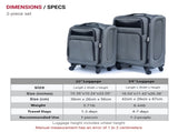 (2024) Two-piece suitcase suitcase set Oxford trolley case without password lock universal wheel 01273643