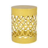 Outdoor Metal S/2 end table 73606.00YLW