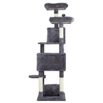 ZUN 65 inch Cat Tree Cat Tower for Indoor Cats, Large Multi-Level Cat Play House Condo Furniture with 55863053