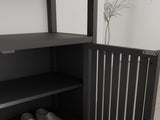 Black Large Capacity Bamboo Cabinet Furniture for Bathroom Living Room Bathroom Bamboo W2207P327622