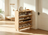 () 3-Drawer Shoe Cabinet with Top Grille Panel MDF Door Panels with 79411782