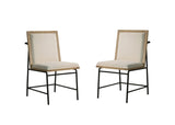 ZUN Torrance Set of 2 Oak Finish 18.5" Dining Chairs B061P159841