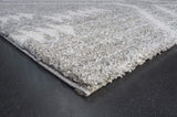 Granada Galen Gray and Ivory Olefin Shag Area Rug B055P313147