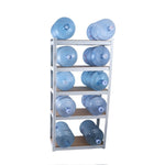 ZUN 5 Tier Laminated White Metal Shelving Unit Adjustable Garage Storage Utility Rack Heavy Duty Shelves 02251443