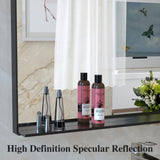 60*36" Oversized Modern Rectangle Mirror with Balck Frame Decorative Large Wall Mirrors for W708140626