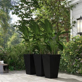 ZUN 3 PCS Indoor Planters with Drainage Hole Black 92558230