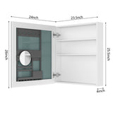 24'' W x 26'' H Surface Frameless Mirror Medicine Beveled Mirror Edges Bathroom Medicine W2287P250732