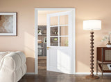 24" X 80"6-Lite Preassembled Clear Glass French Door, Paintable Panel, for Closet Pantry Bedroom W5277P522755