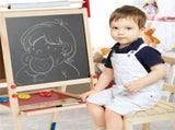 3-in-1 Kids Art Easel - Double-Sided Magnetic BoardPaper Roll, 26 Letter Magnets, Multicolor 82473868