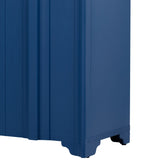 U_STYLE Sophisticated 4-Door Sideboard Adorned with Intricate Linear Accents and Luxurious N711P247438V