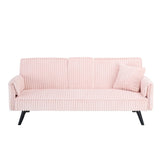 Minimalist style, straight-line corduroy sofa suitable for sitting and lying in the living room and W1658P251971