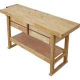 60in Workbench with 4 Drawers Wooden Workbench for Garage Workshop and Home W46594606