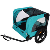 Light Green Foldable Pet Jogging Stroller Dog Carriers Bicycle Trailer Pet Dog Cat Bike Trailer W136458011