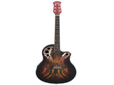 41 inch Full-Size Cutaway Acoustic-Electric Guitar Grape Voice Hole Spruce Top 34665145