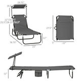 ZUN Folding Lounge Chairs / beach chair （Prohibited by WalMart） 85070167