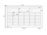 Sleek Design 24 Shoe Cubby Console, Modern Shoe Cabinet with Curved Base, Versatile Sideboard with 40496724