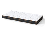 12 Inch Twin XL Mattress, Innerspring Mattress with Black Gold Trim & White Cover - Medium Firm 05704219
