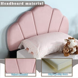 Upholstered Twin Size Platform Bed for Kids, Wooden Bed Frame with Slatted Bed Base, No Box Spring 84024553