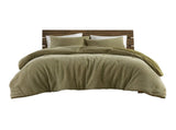 3PCS King/Cal King Waffle Washed Comforter Set B035P341105