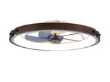 20" Ceiling Fans with Lights Kit and Remote Control, 3000-6500K Dimmable Modern Flush Mount W3596P455298