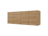 Natural Oak Wall Cabinet Kitchen in Melamine with 4-Door B062P291617