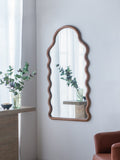 30x1.5x55" Arch Wood Mirror with Unique Frame W2078P235046