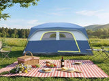 6 Person Outdoor Camping Tent, Waterproof Windproof Easy Setup, Double Layer Family Camping Tent 29758602
