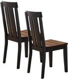 ZUN Natural Solid wood Dark Brown hues Set of 2 Chairs Dining Room Seatings Chair HSESF00F1571