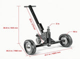 1500 lbs Capacity Trailer Dolly, Heavy-Duty 2-in-1 Tow Mover, 2" Ball Mount, 16" Air-Filled Tires & 22638650