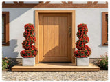 2 Pack Realistic Lifelike Faux Spiral Plant, All-Weather PE Artificial Flower Shrub for Indoor 11072086
