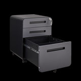 Rounded 3 drawer mobile filing simple style multifunctional legal/letter/A4 file storage W1247P248841