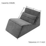 Bean Bag Chair, Lazy Floor Sofa Couch for Adults and Kids, Fireside Chair with Ergonomic Design, W1117P268110