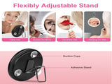 30X Magnifying Makeup Mirror with LED Lights, Rechargeable Travel Magnifier Mirror 3 Light Modes 23786306