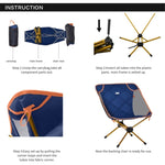 ZUN Folding Camping Chairs / beach chair （Prohibited by WalMart） 14298899