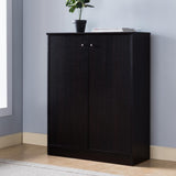 Shoe/Storage Cabinet with Two Doors Five Shelves - Dark B107134428