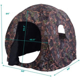 Pop Up Ground Camo Weather Resistant Hunting Tent 87101931